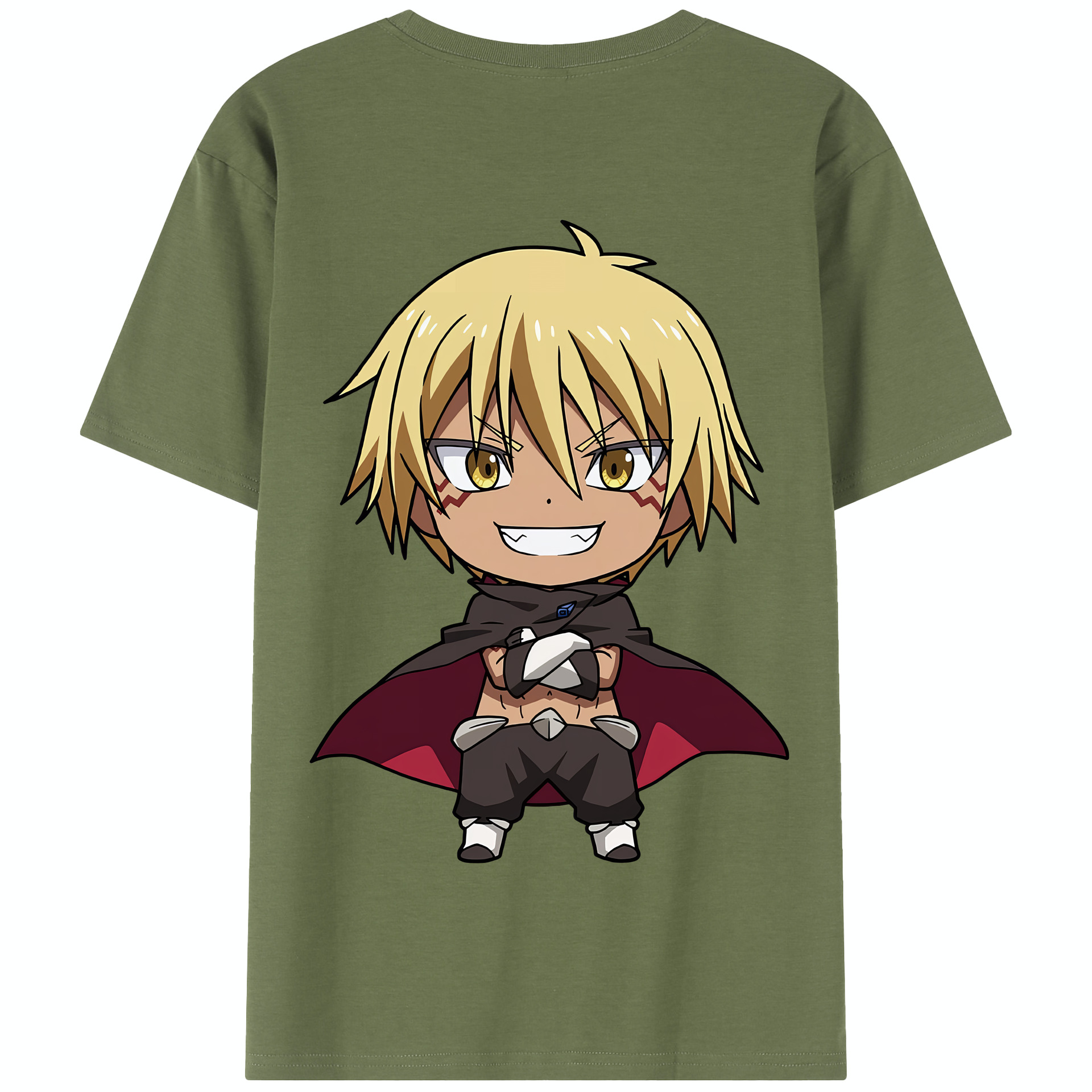 （画像用） 転スラ Regarding Reincarnated to Slime 綿100％半袖Tシャツ（背面プリント）